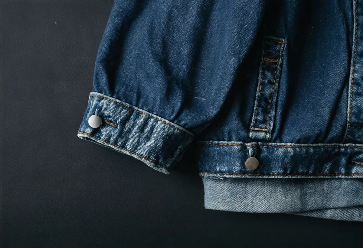 Stacked denim in several washes