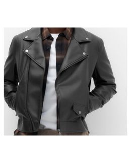 Faux Leather Biker Jacket